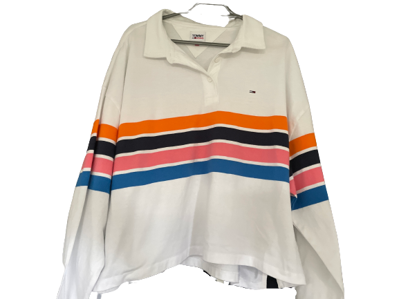 Tommy Jeans Long Sleeved Cropped Polo