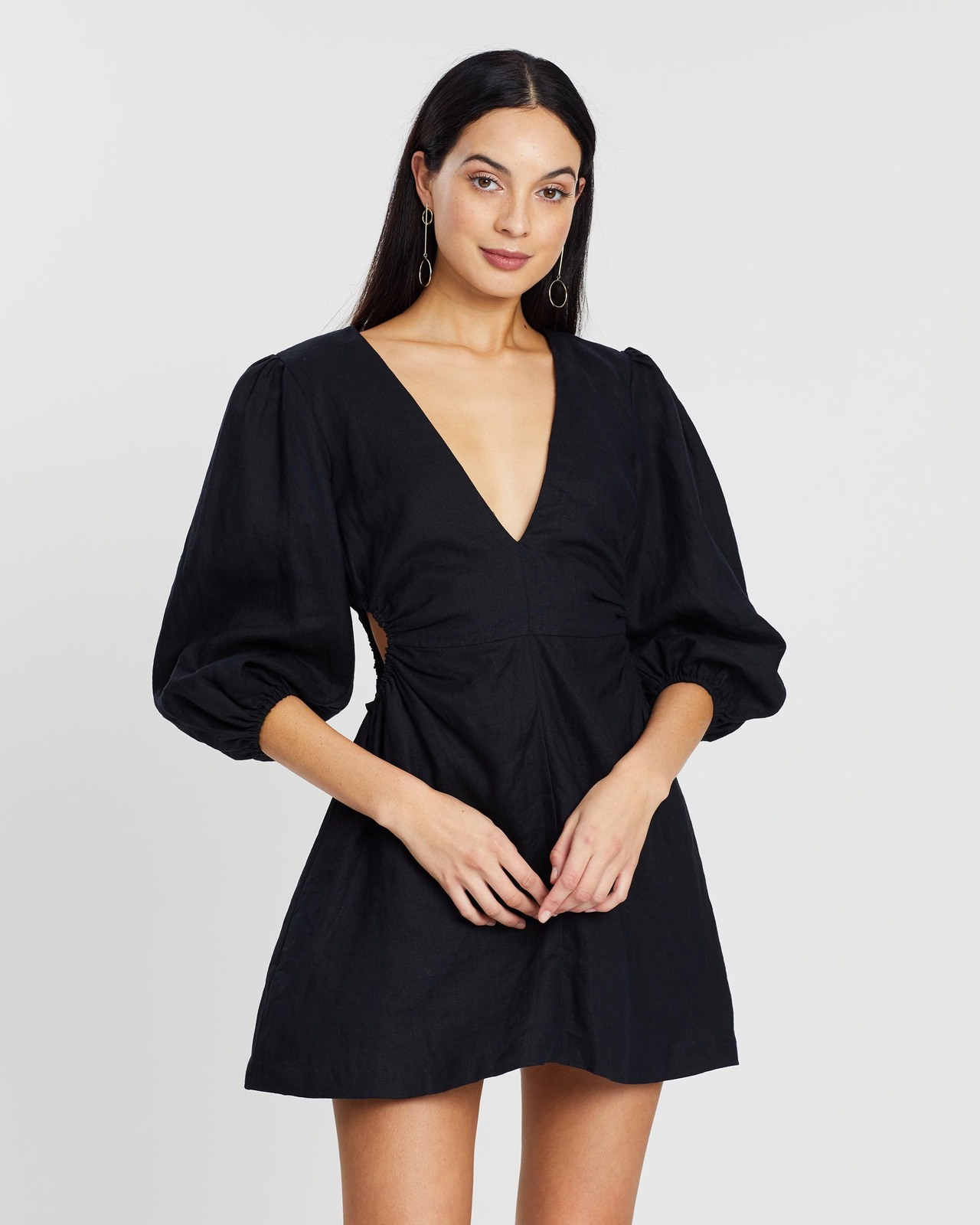 bec and bridge lottie mini dress black