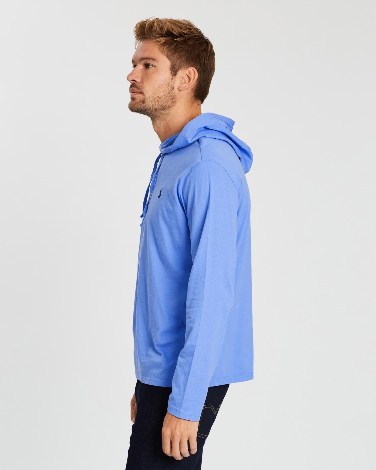 Long Sleeve Hooded Jersey T-Shirt