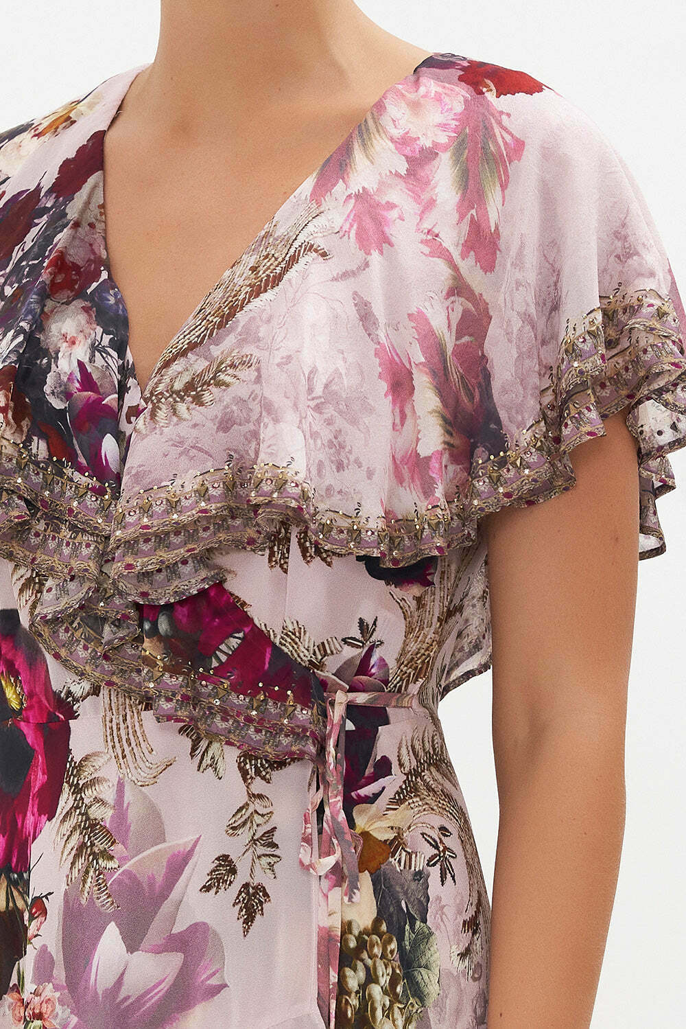 Camilla FRILL SLEEVE LONG DRESS GYPSY ROSE - AirRobe