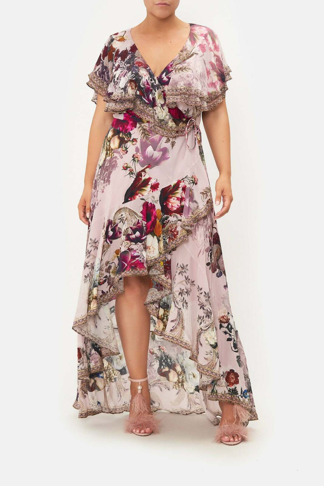 strapless open back dress Long Button Front Dress, Gypsy Rose