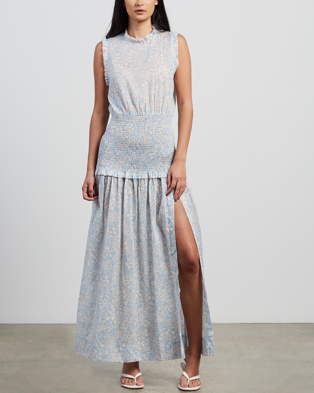 bec and bridge blue floral dress Rent Bec + Bridge Floral Print Kika Maxi Dress main image 0