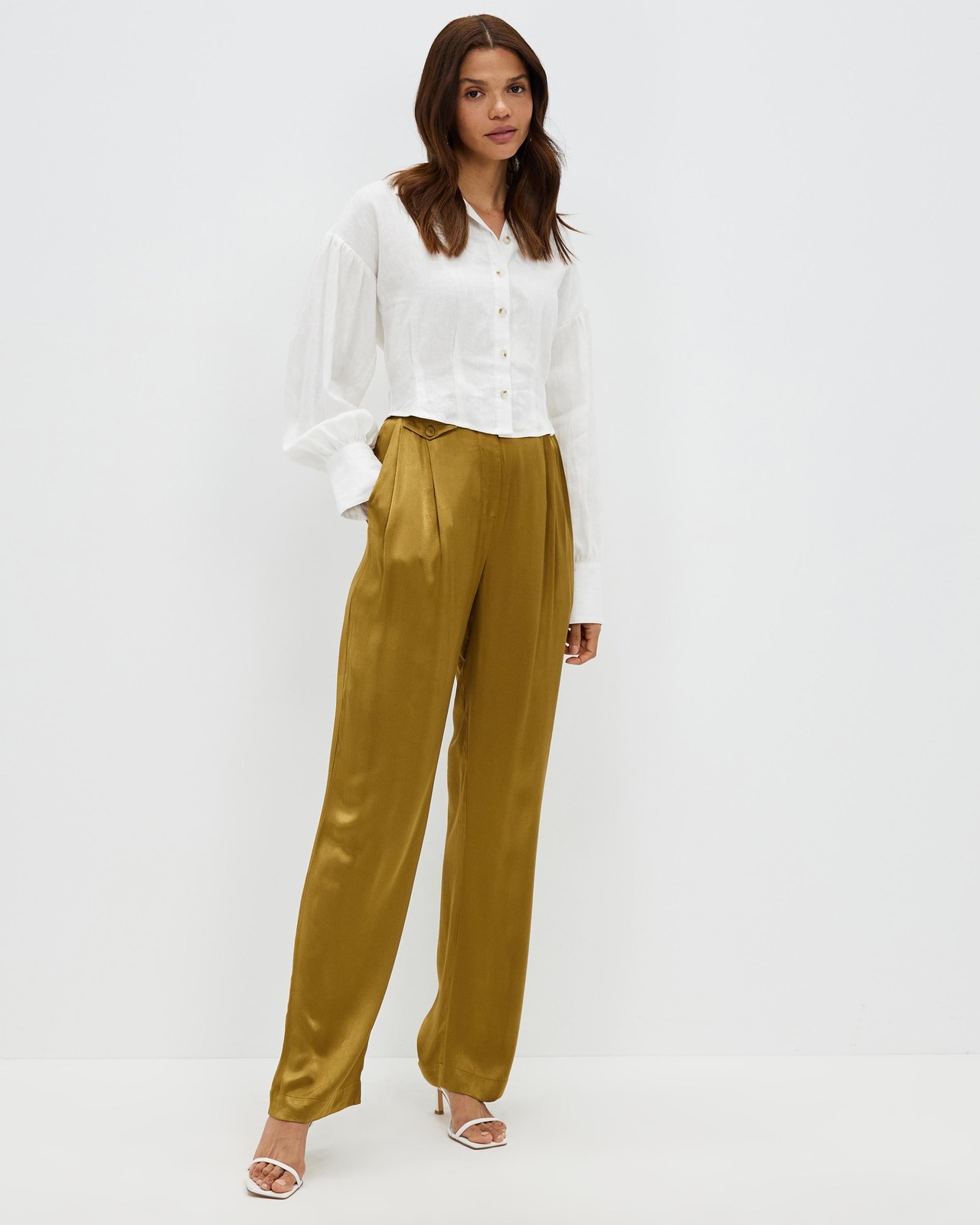 Cropped Linen Shirt