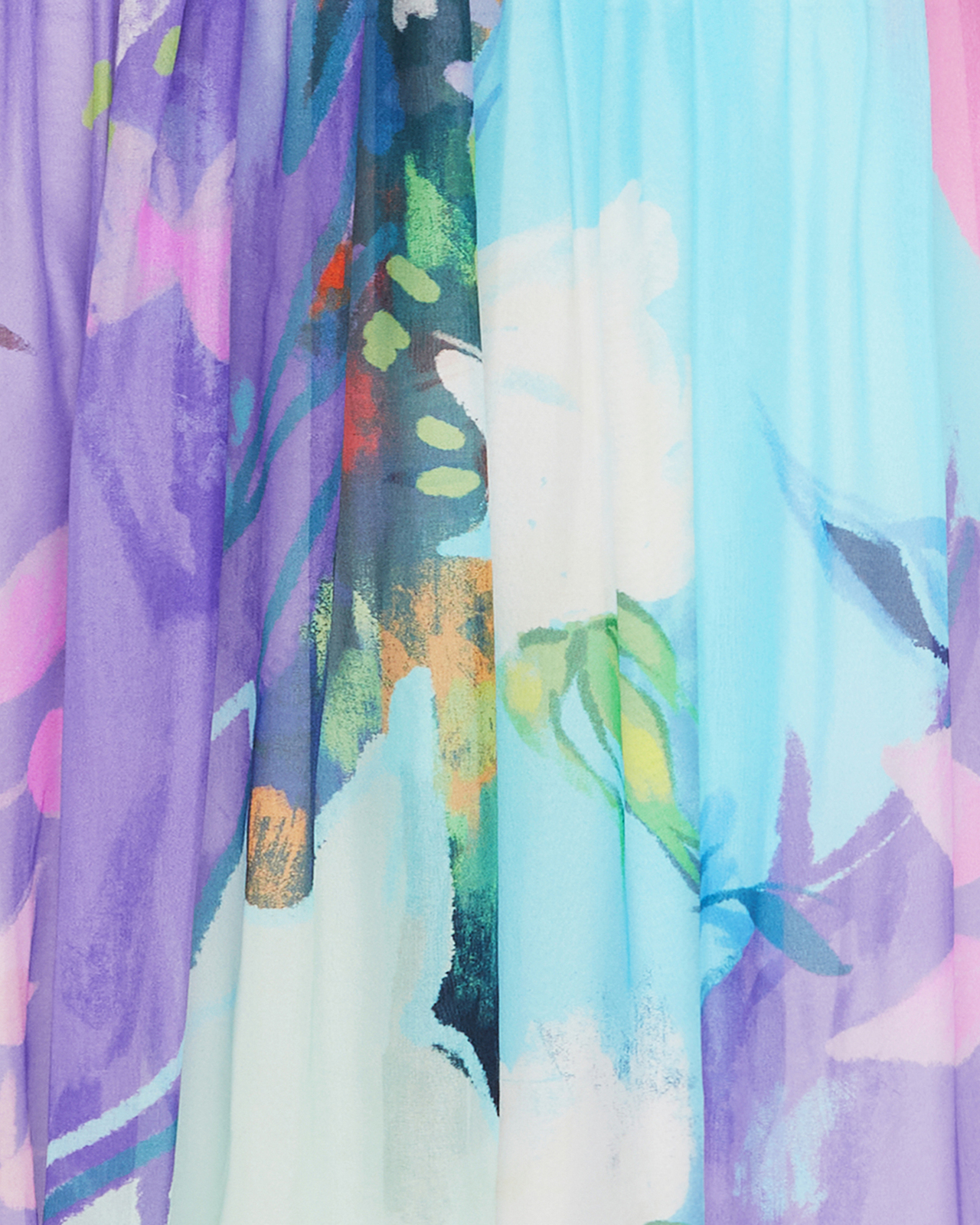 Illusory Silk Midi Dress