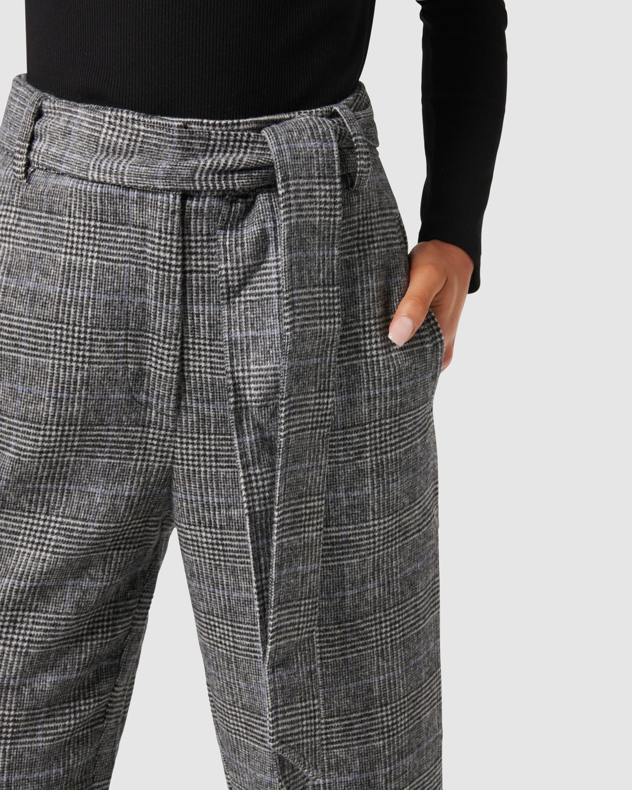 Cleo Straight Leg Check Pant