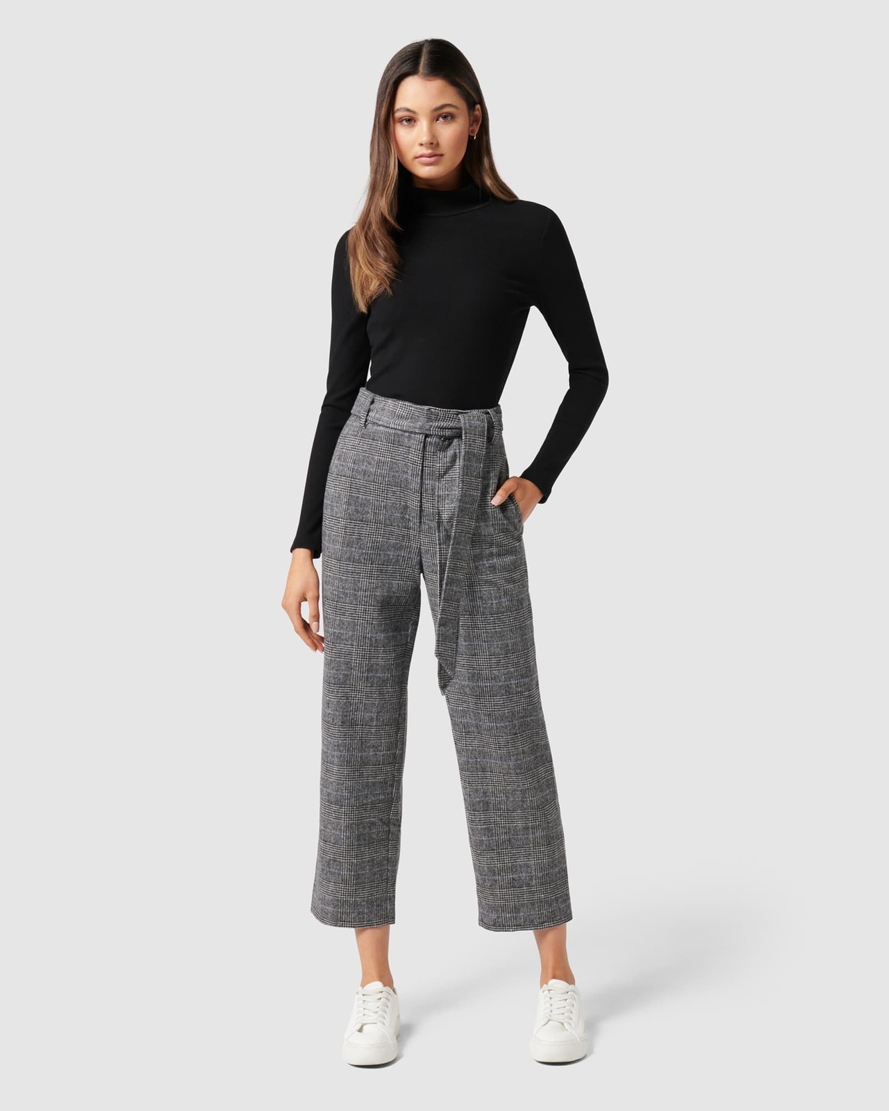 Cleo Straight Leg Check Pant