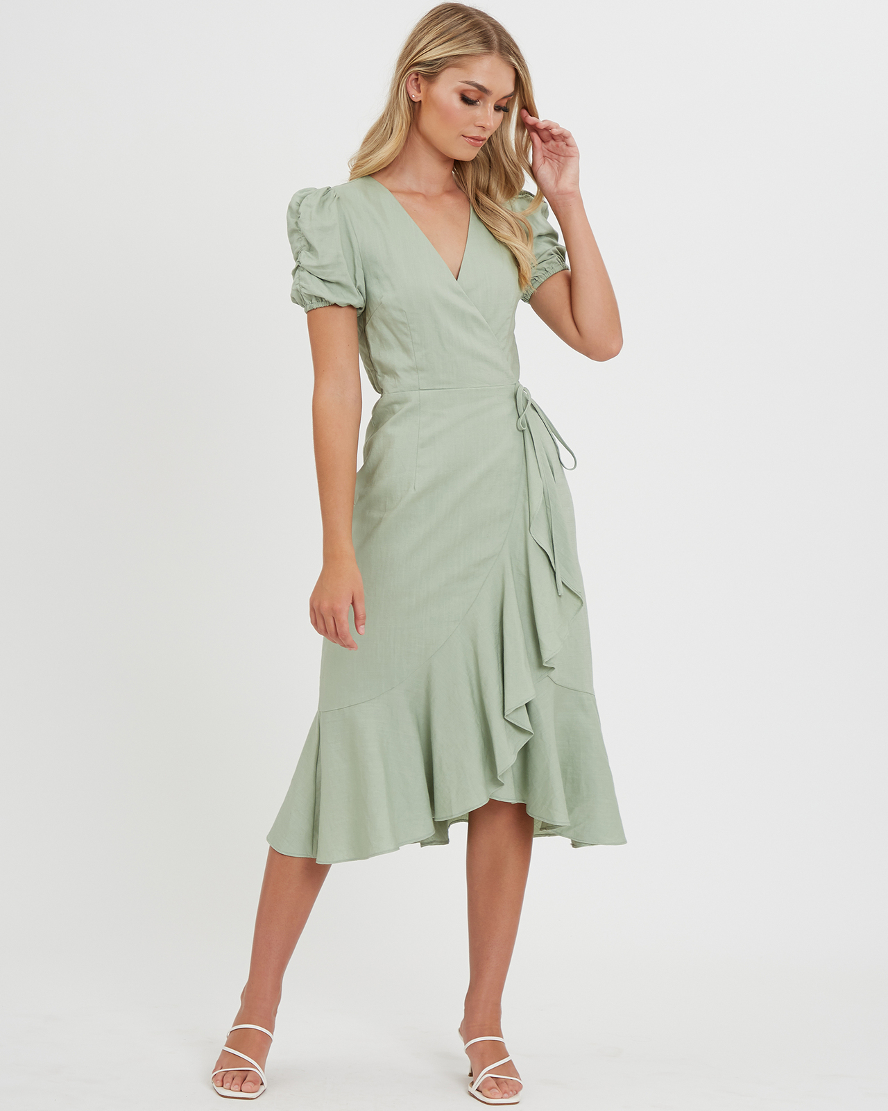 Zenith Wrap Midi Dress