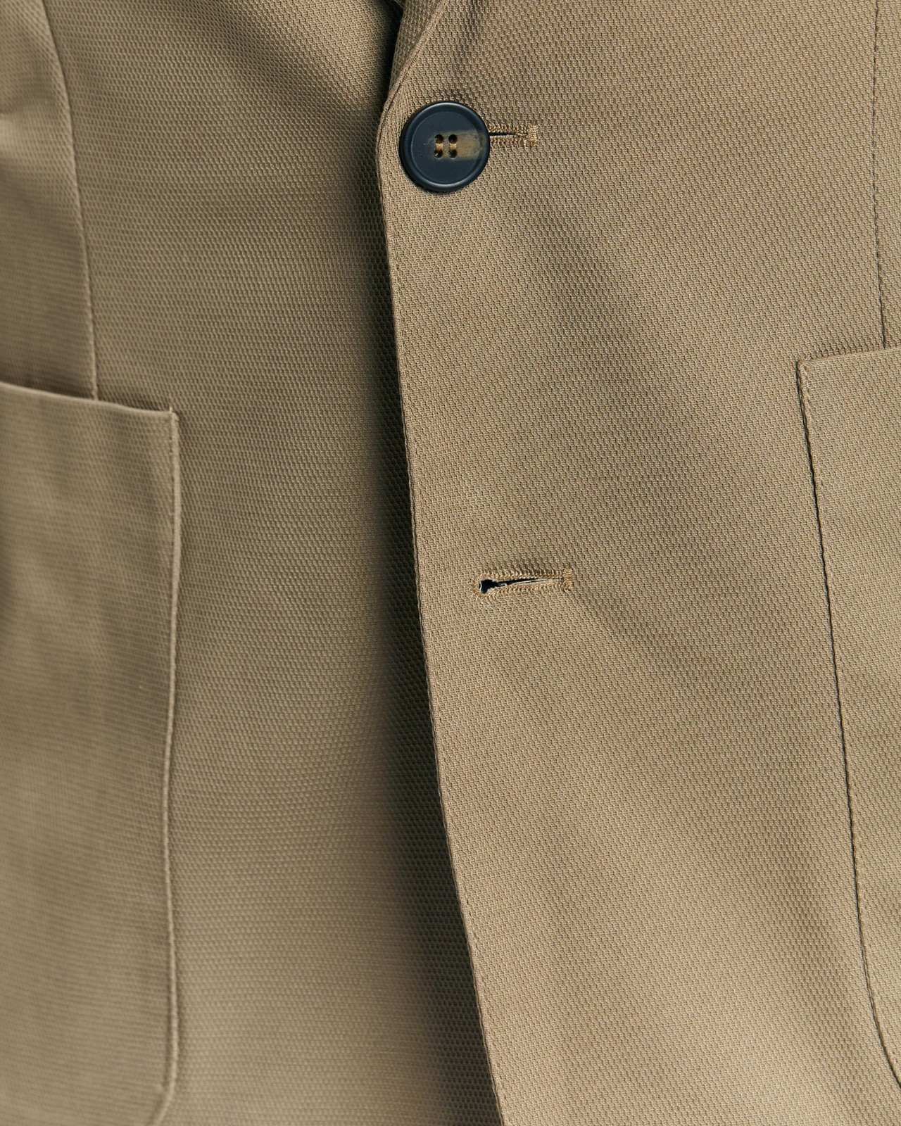 Organic Pique 2-Button Blazer