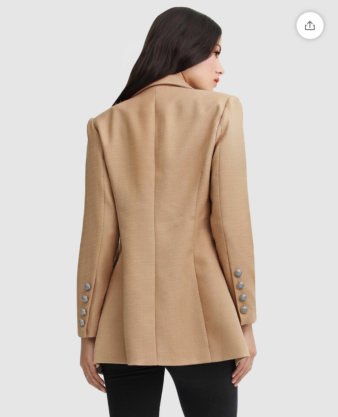Princess Polina Textured Weave Blazer