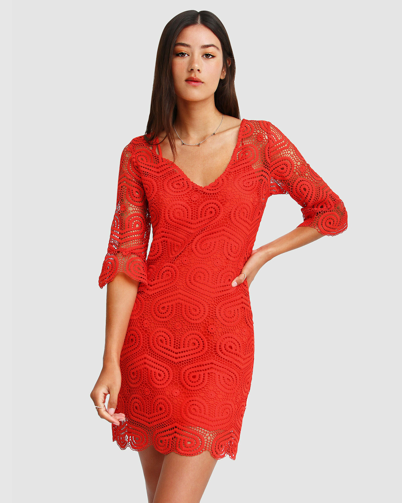 Irresistible Crochet Mini Dress