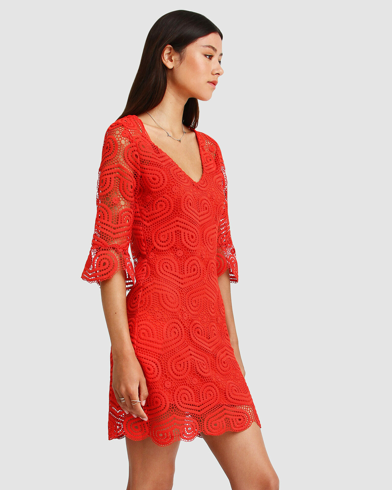 Irresistible Crochet Mini Dress