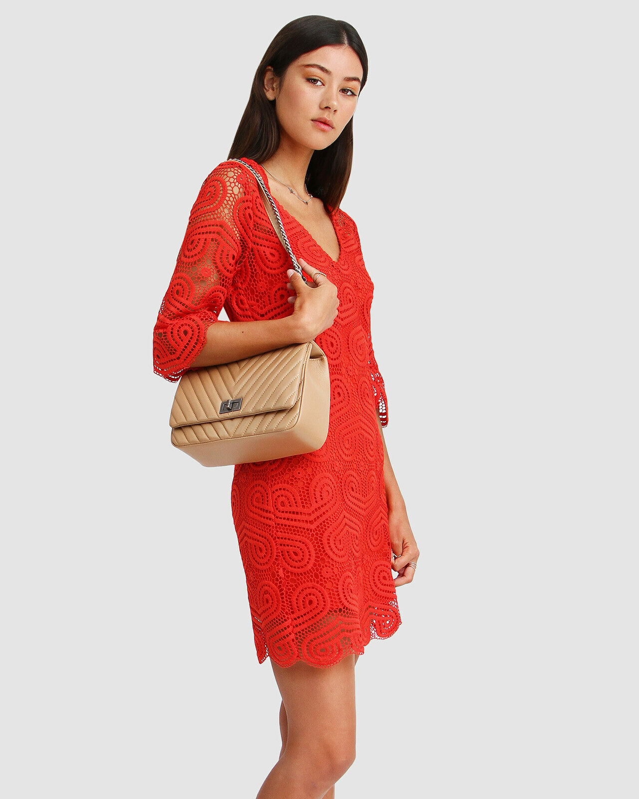 Irresistible Crochet Mini Dress