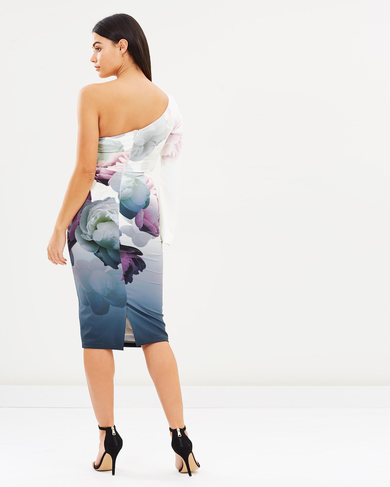 Blossom Asymmetry Midi Dress
