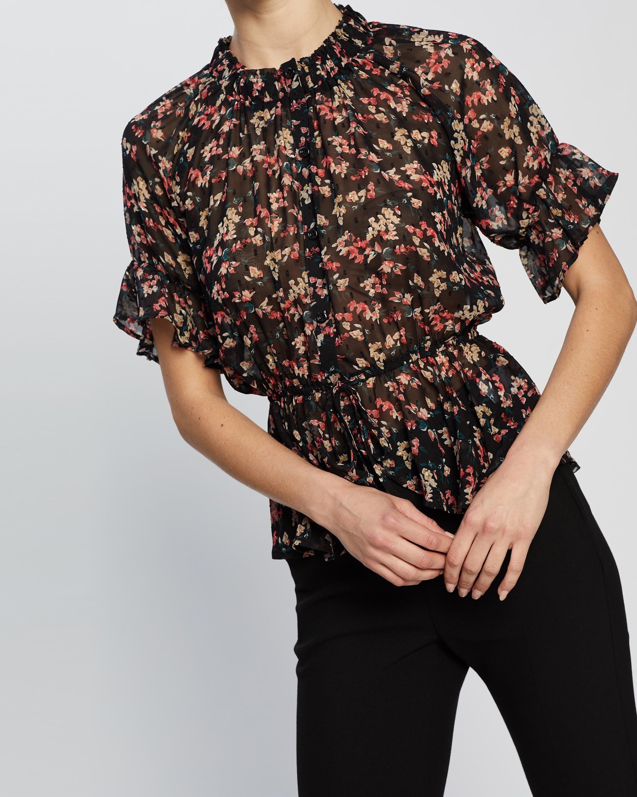 Kailyn Gathered Waist Top
