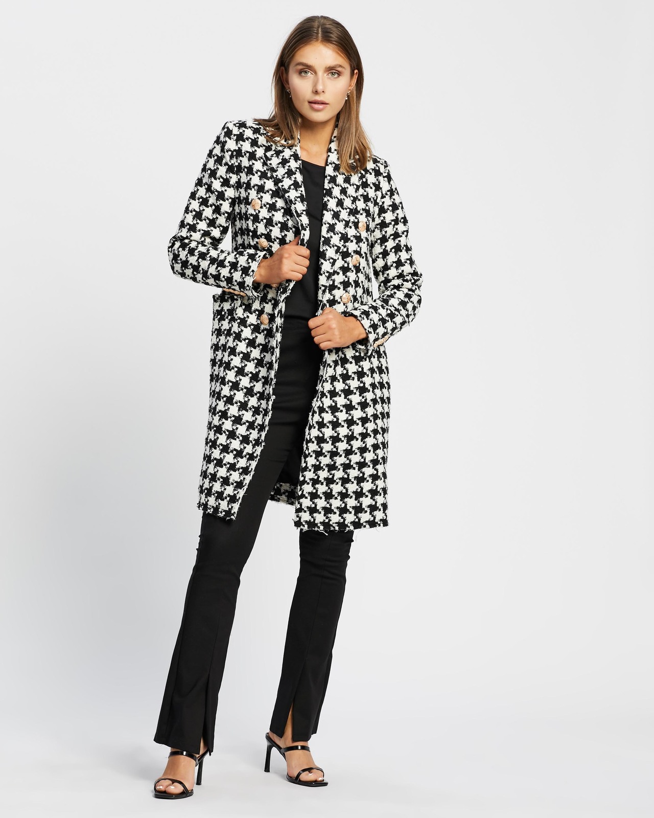 Bonnie Houndstooth Coat