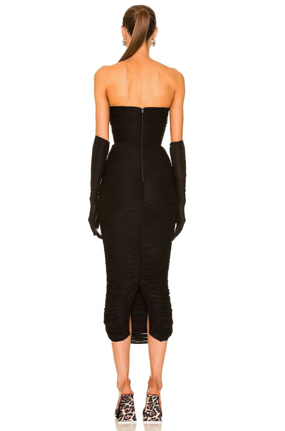 chinese dress ladies Singlet Sweetheart Dress in Suede main image 1