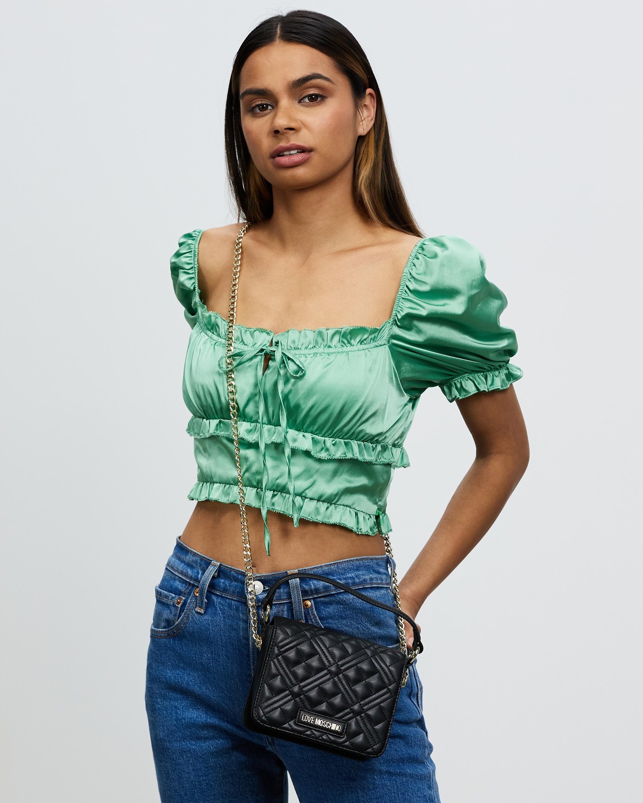 Borsa Quilted Mini Cross-Body Bag