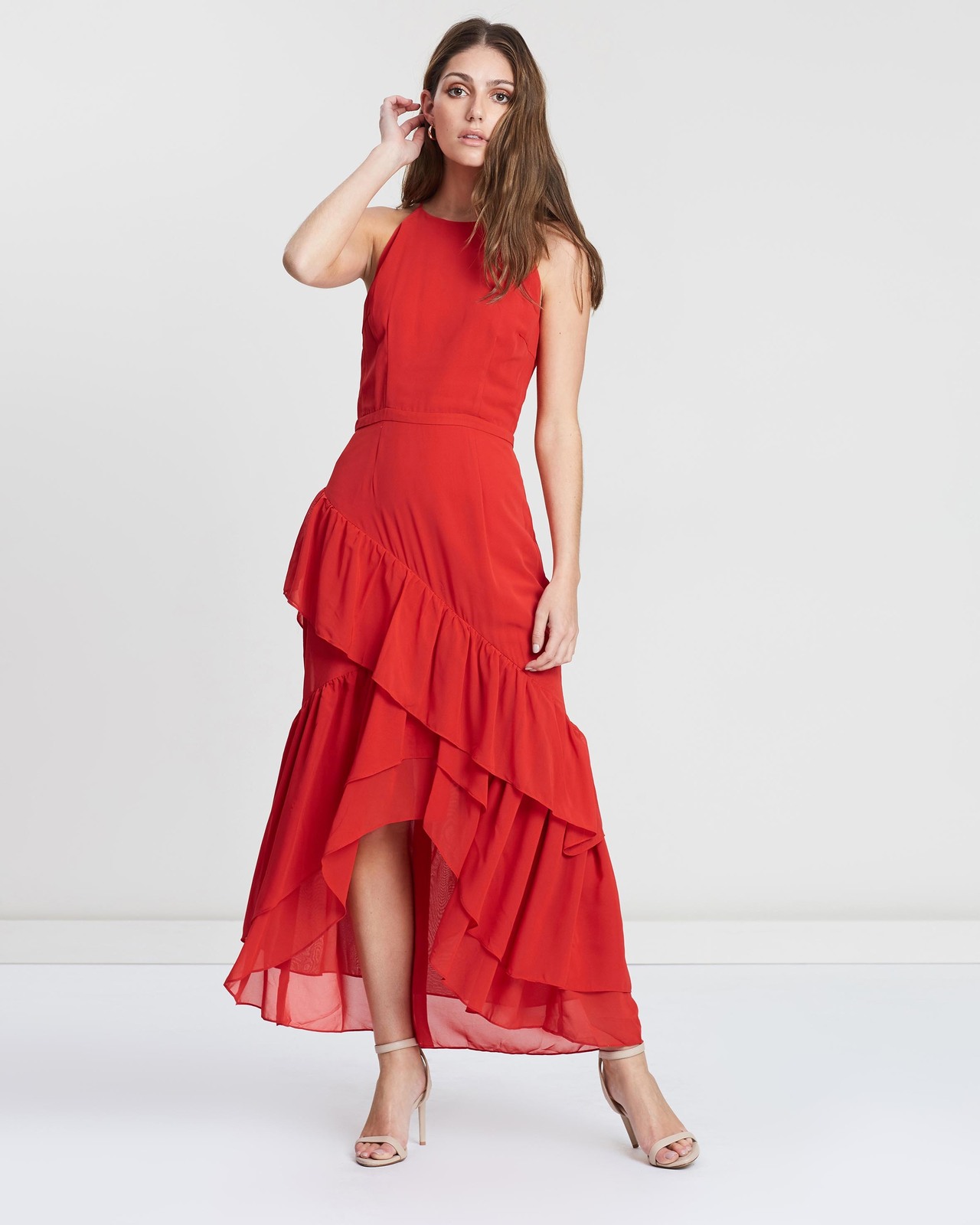Saffron HighNeck Midi Dress AirRobe