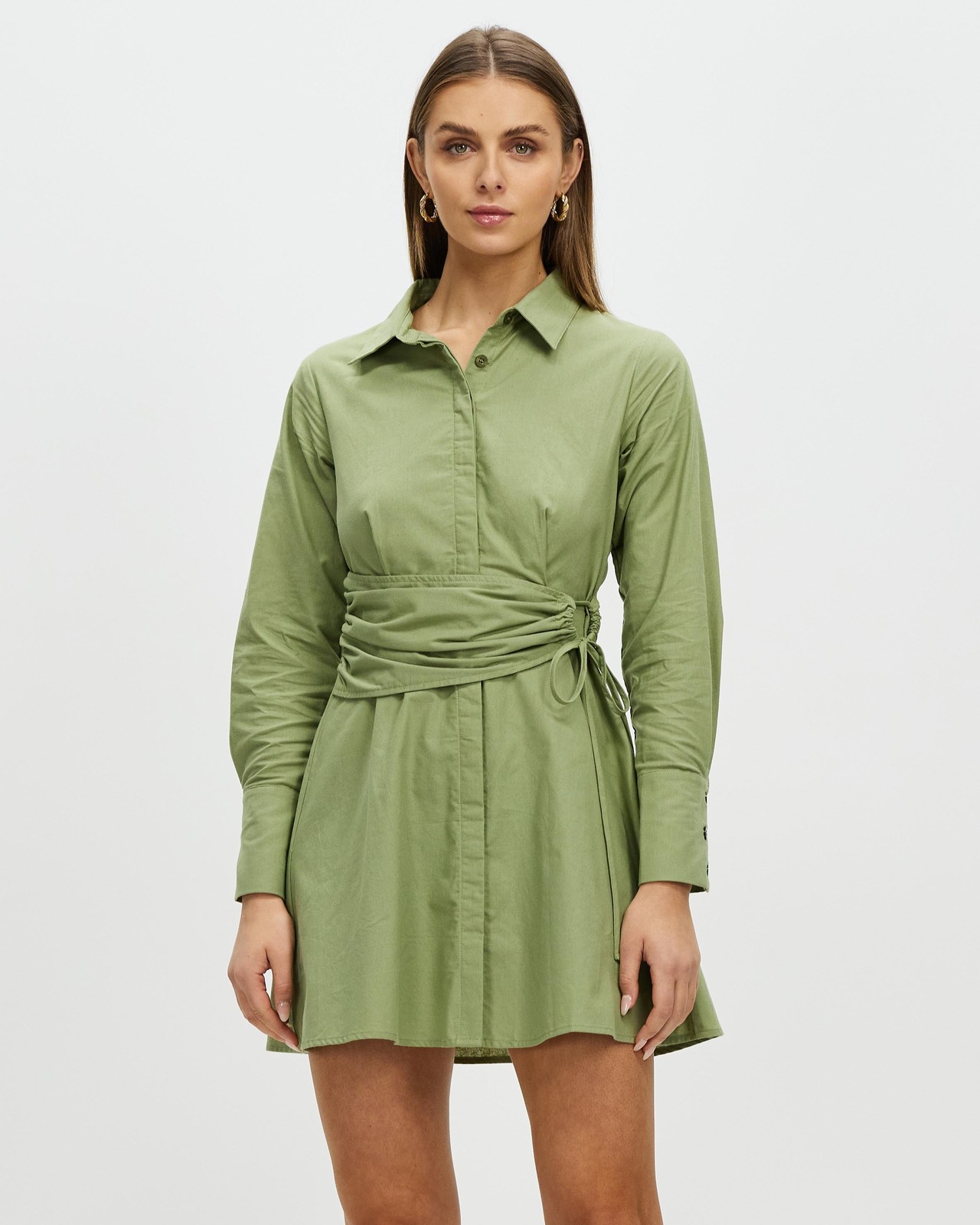 Brennan Belted Long Sleeve Mini Dress