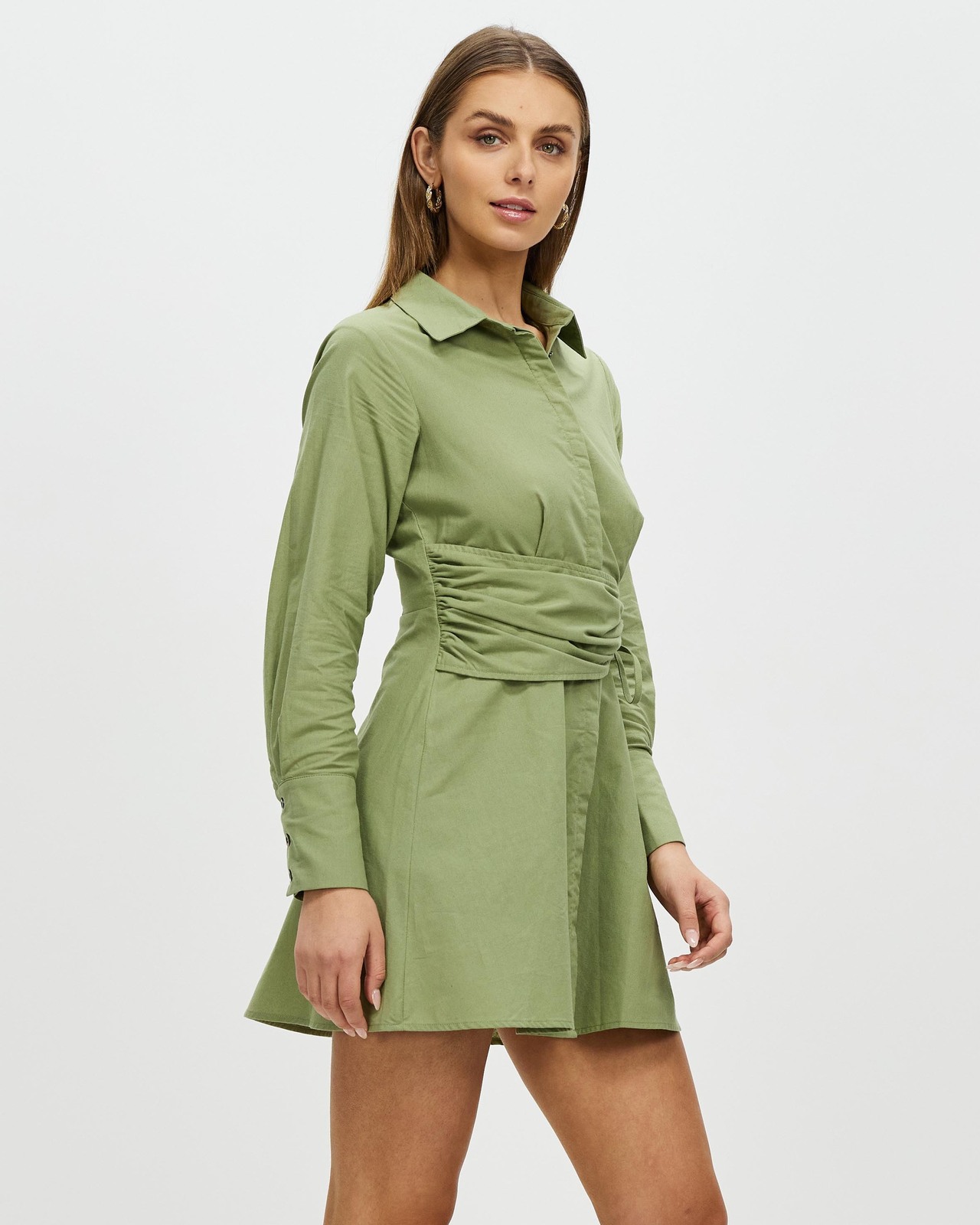 Brennan Belted Long Sleeve Mini Dress