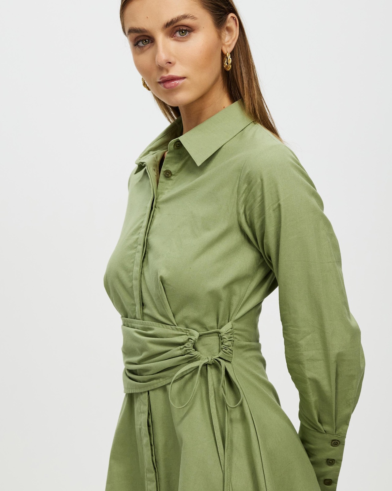 Brennan Belted Long Sleeve Mini Dress