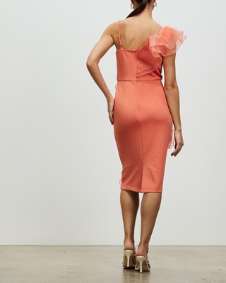 Chi Chi London Organza Ruffle Bodycon Dress AirRobe