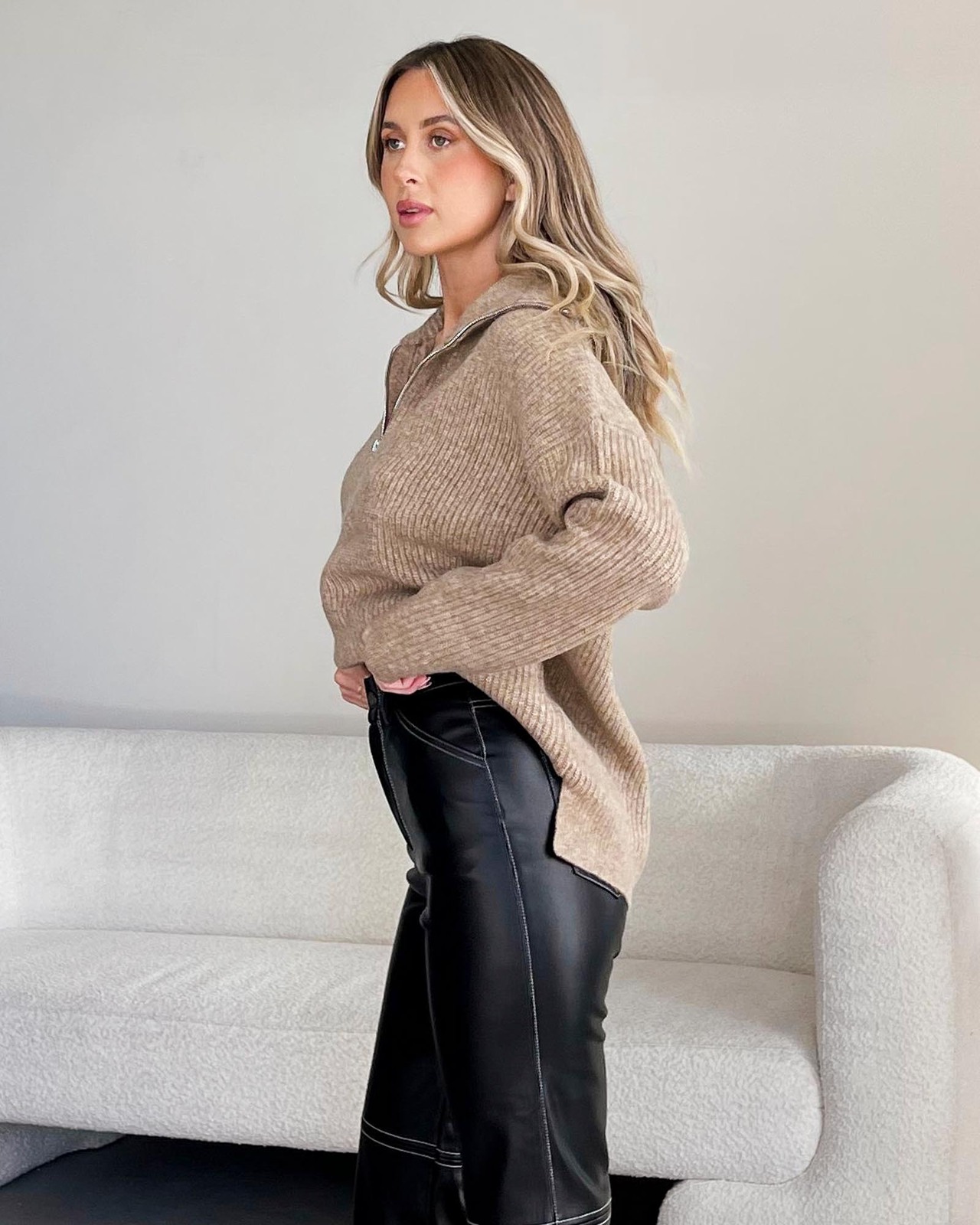 So Preppy Zip Through Knit Jumper