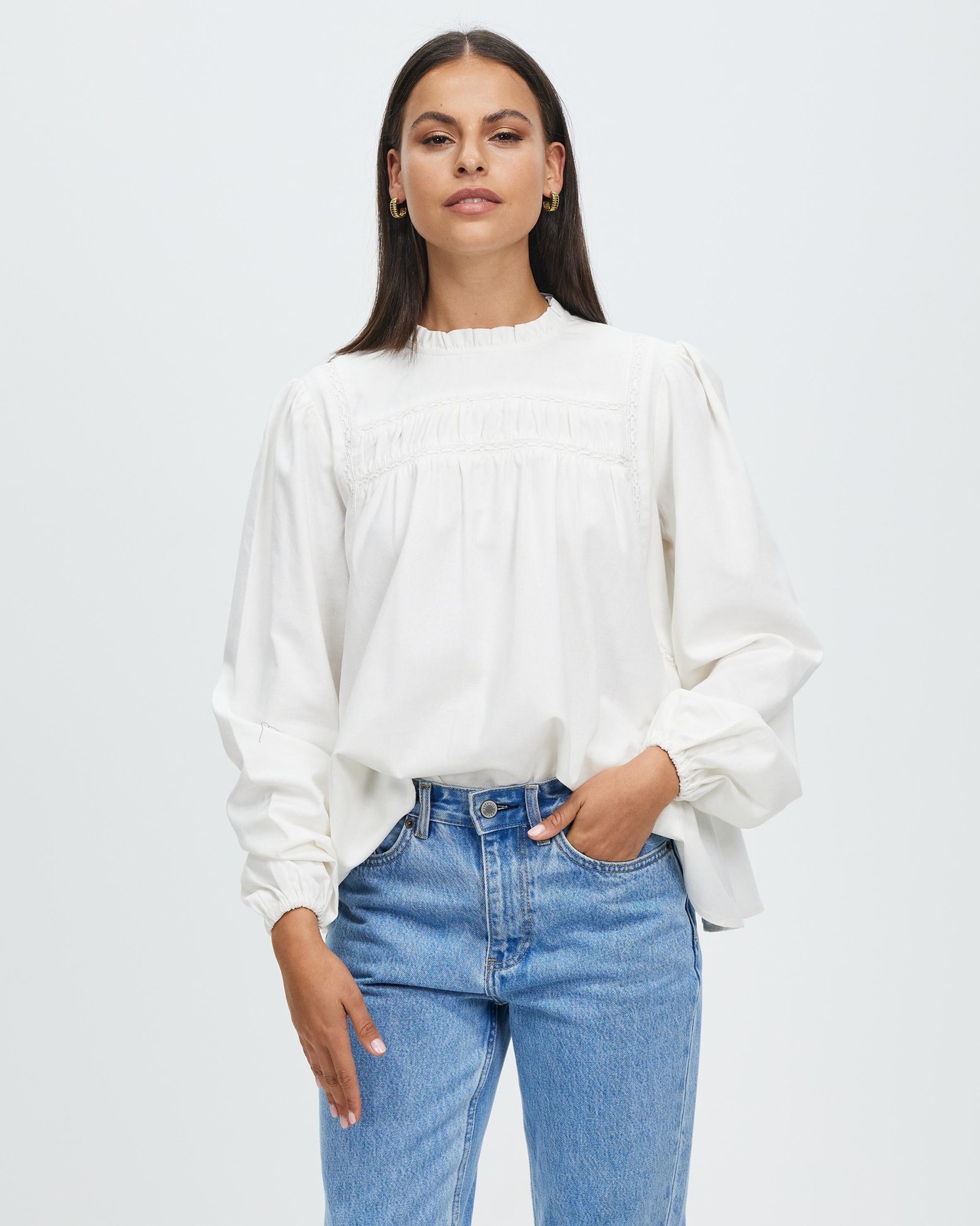 Acadia Linen Blend Blouse