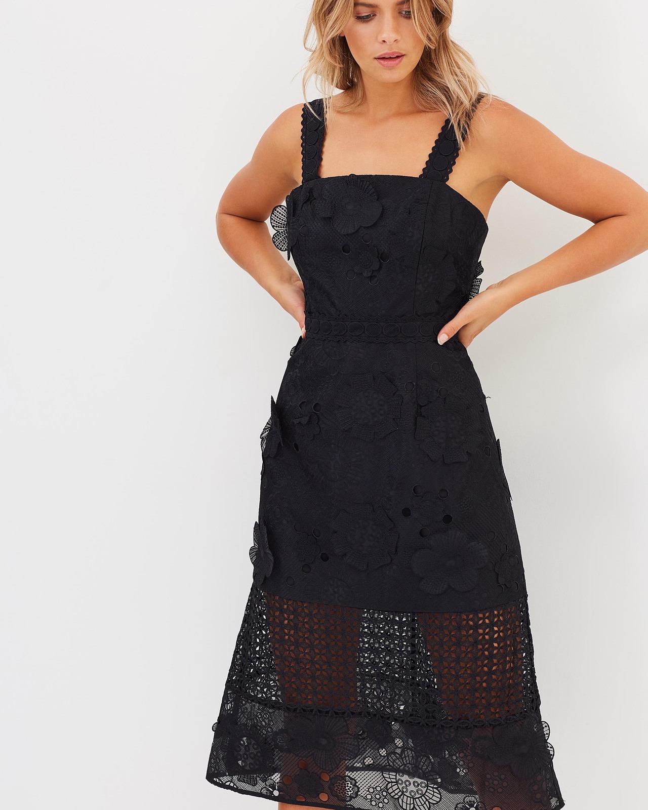 Virtuous Lace Midi Dress