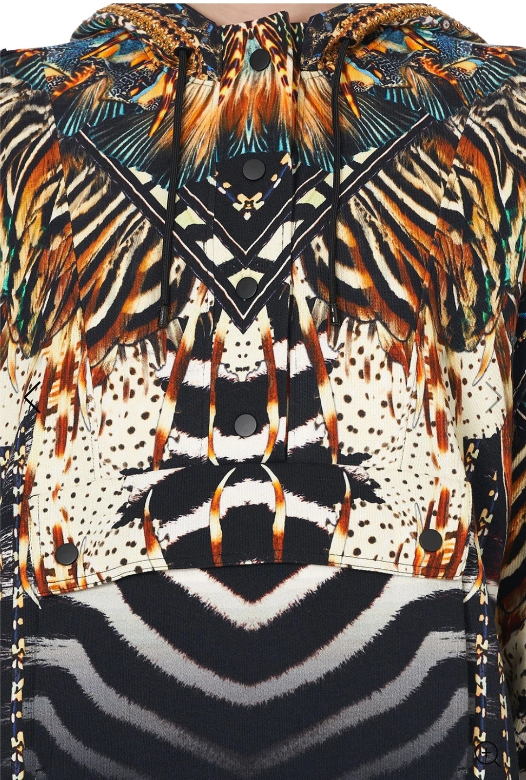 Hoodie With Front Opening.  Lost Paradise