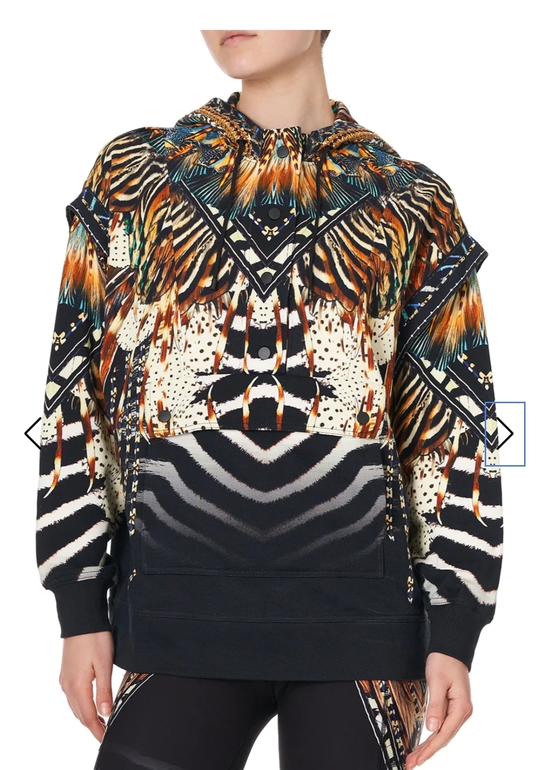 Hoodie With Front Opening.  Lost Paradise