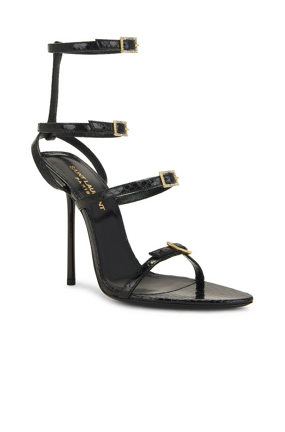 Saint Laurent Saint Laurent Nuit Sandals in Nero - AirRobe
