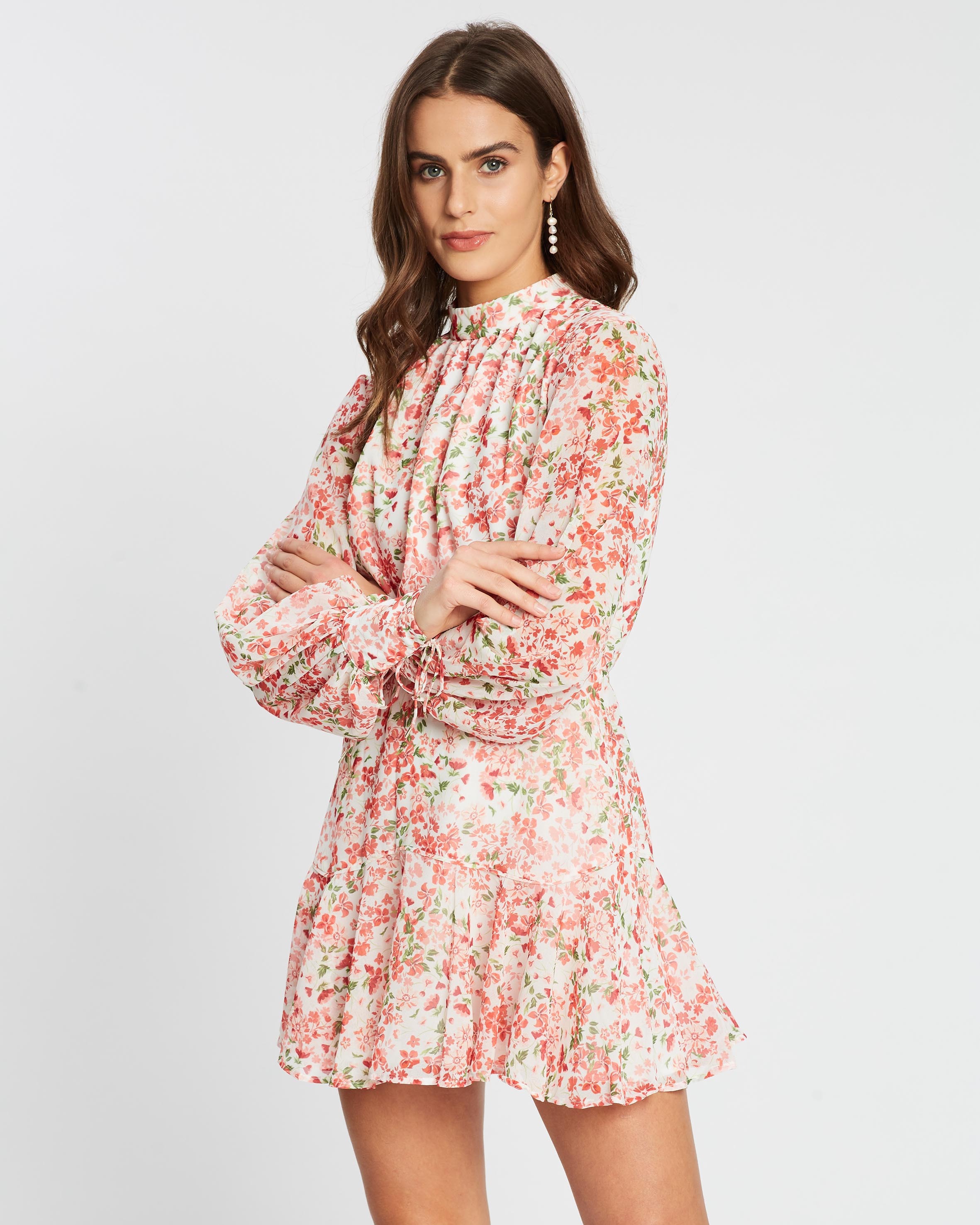 finders keepers voyager mini dress Voyage Mini Dress Black Polka Dot
