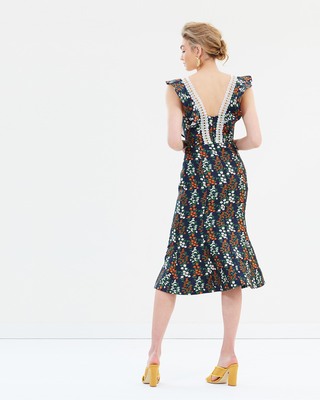 keepsake about us midi dress keepsake About Us Midi Dress in Jade Botanic Floral