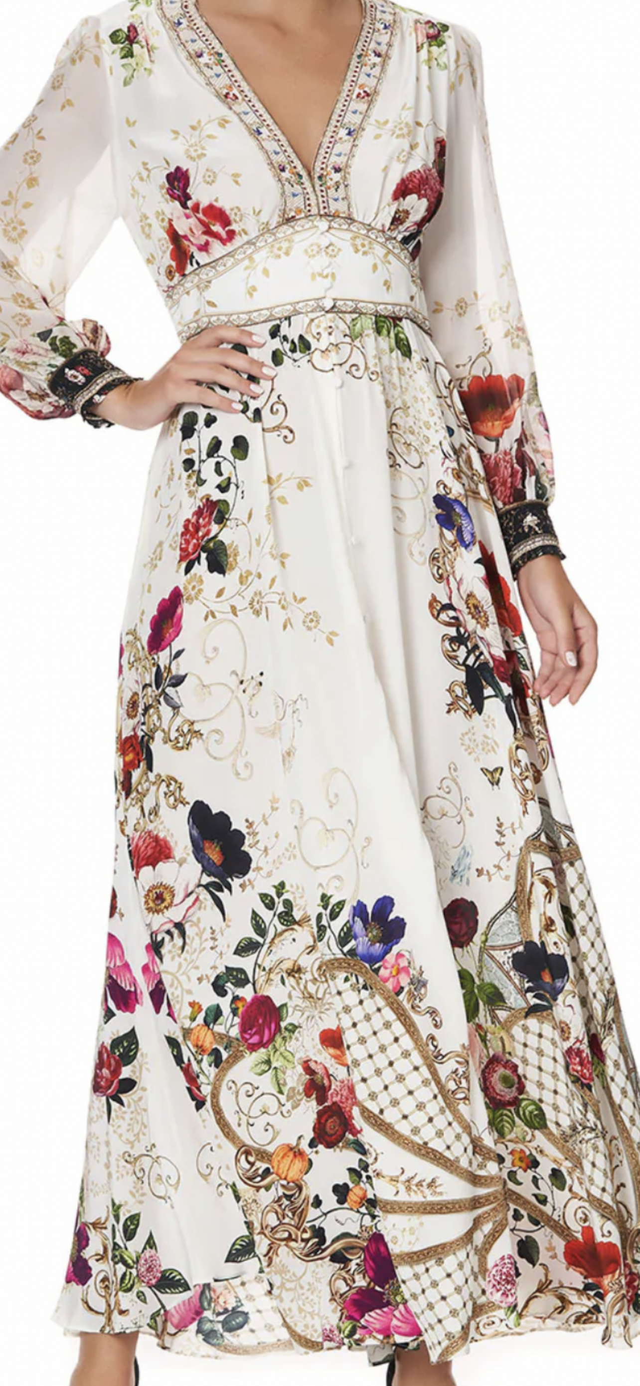 Camilla Fairy Godmother Button Dress with Shaped Waist and Camilla Fairy Godmother Button Dress with Shaped Waist and