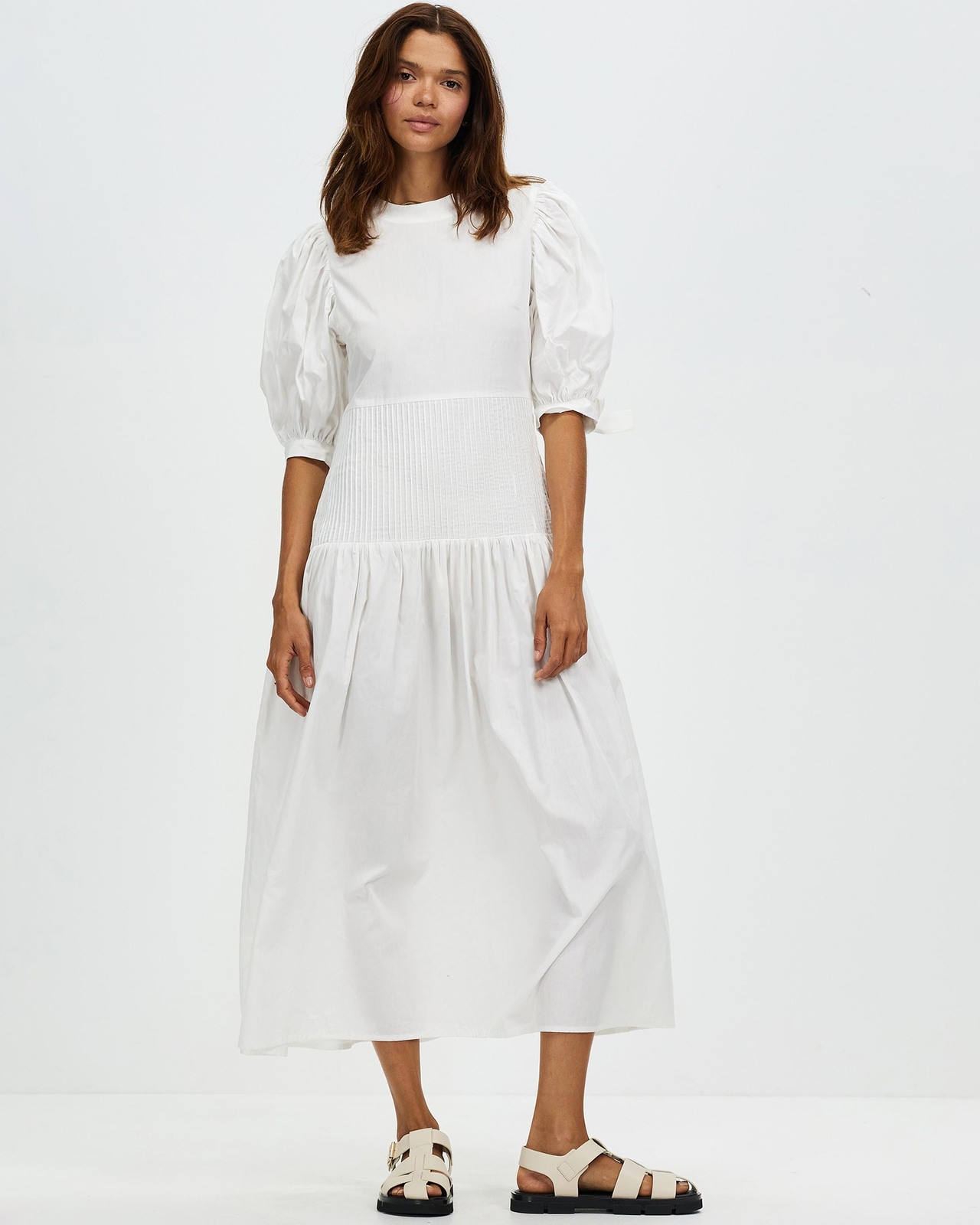 AERE Poplin Drop Waist Dress - AirRobe