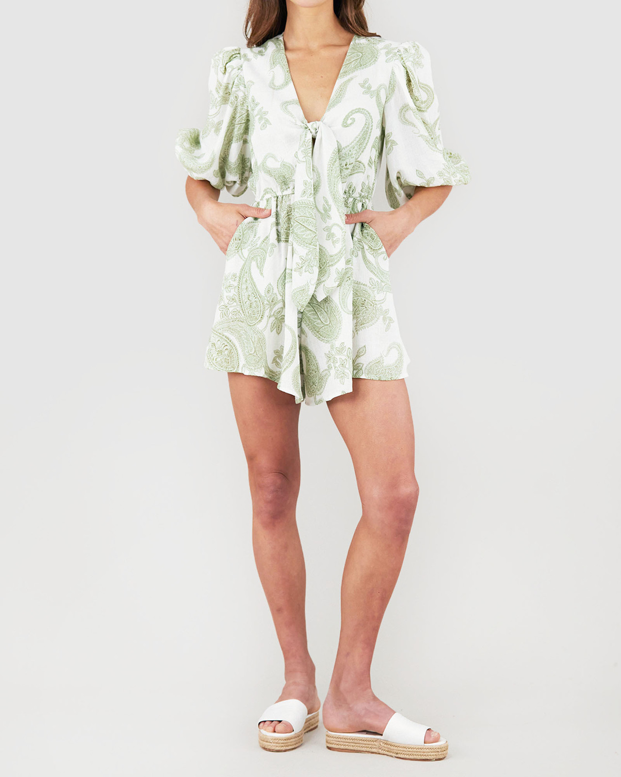 Clarette Paisley Playsuit
