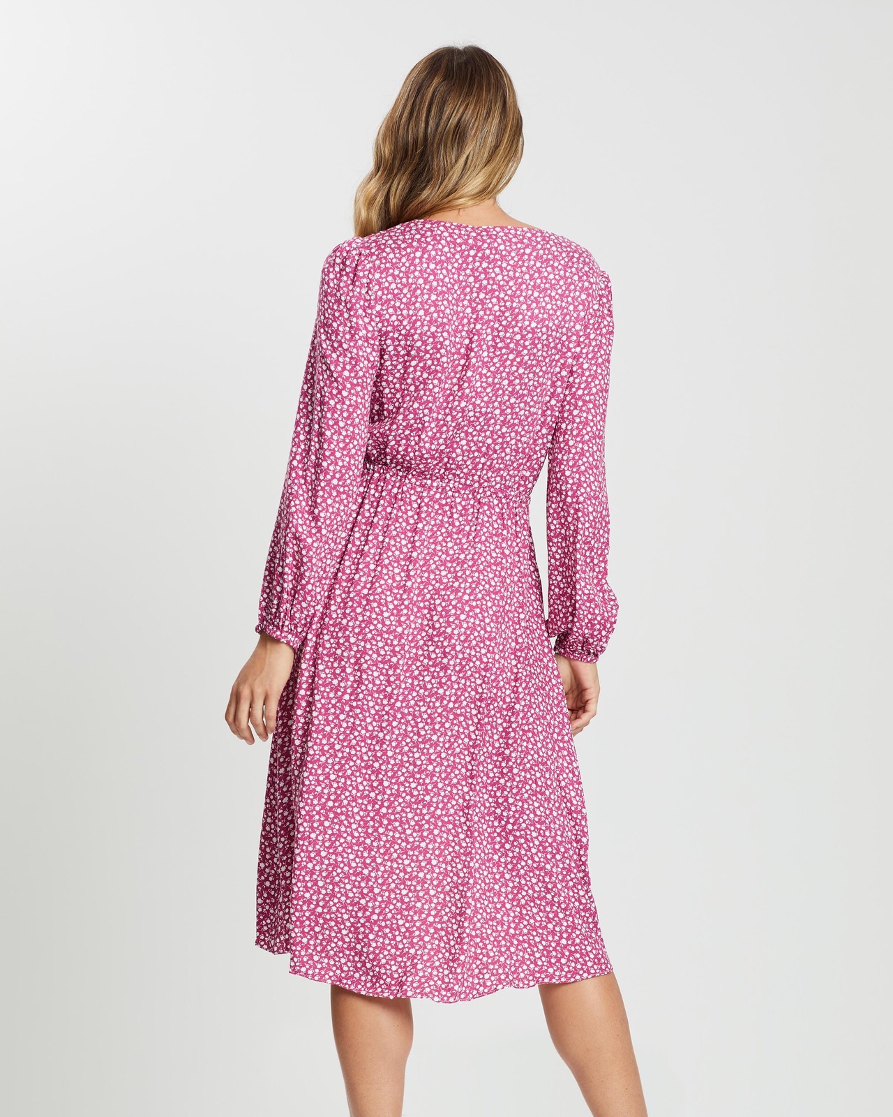 Dusty Rose Midi Dress