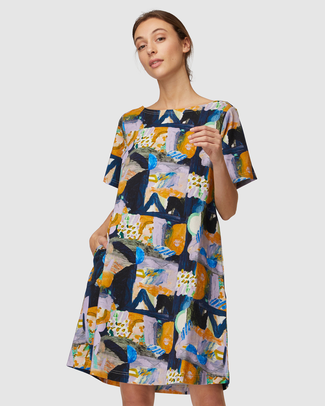 slim fit dress slacks Swirl Harvest Shirt Dress  Gorman