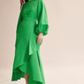 Country Road Vivid green ruffle dress - AirRobe