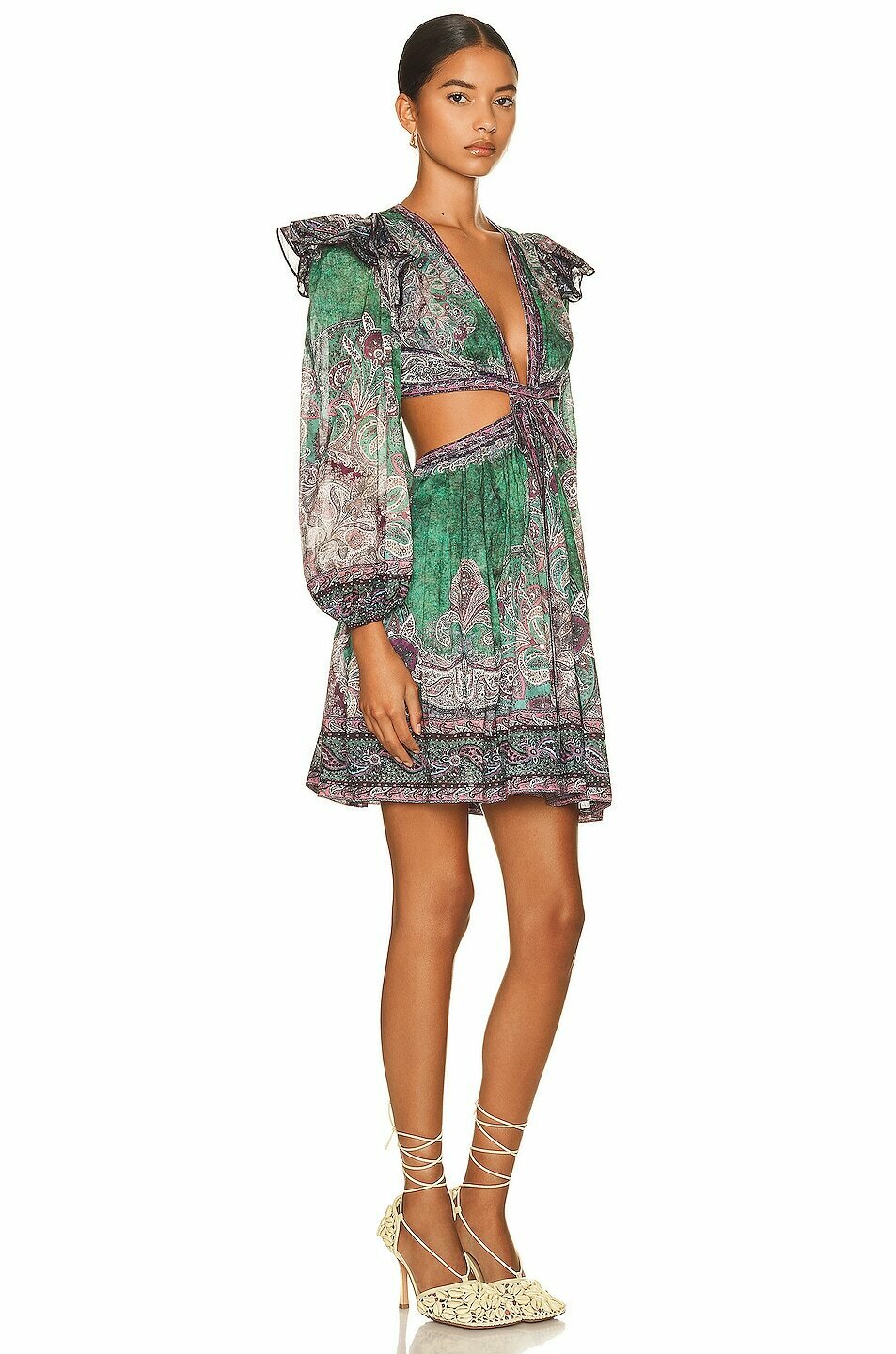 【Zimmermann】Paisley pleated minidress Paisley pleated minidress in multicoloured - Zimmermann