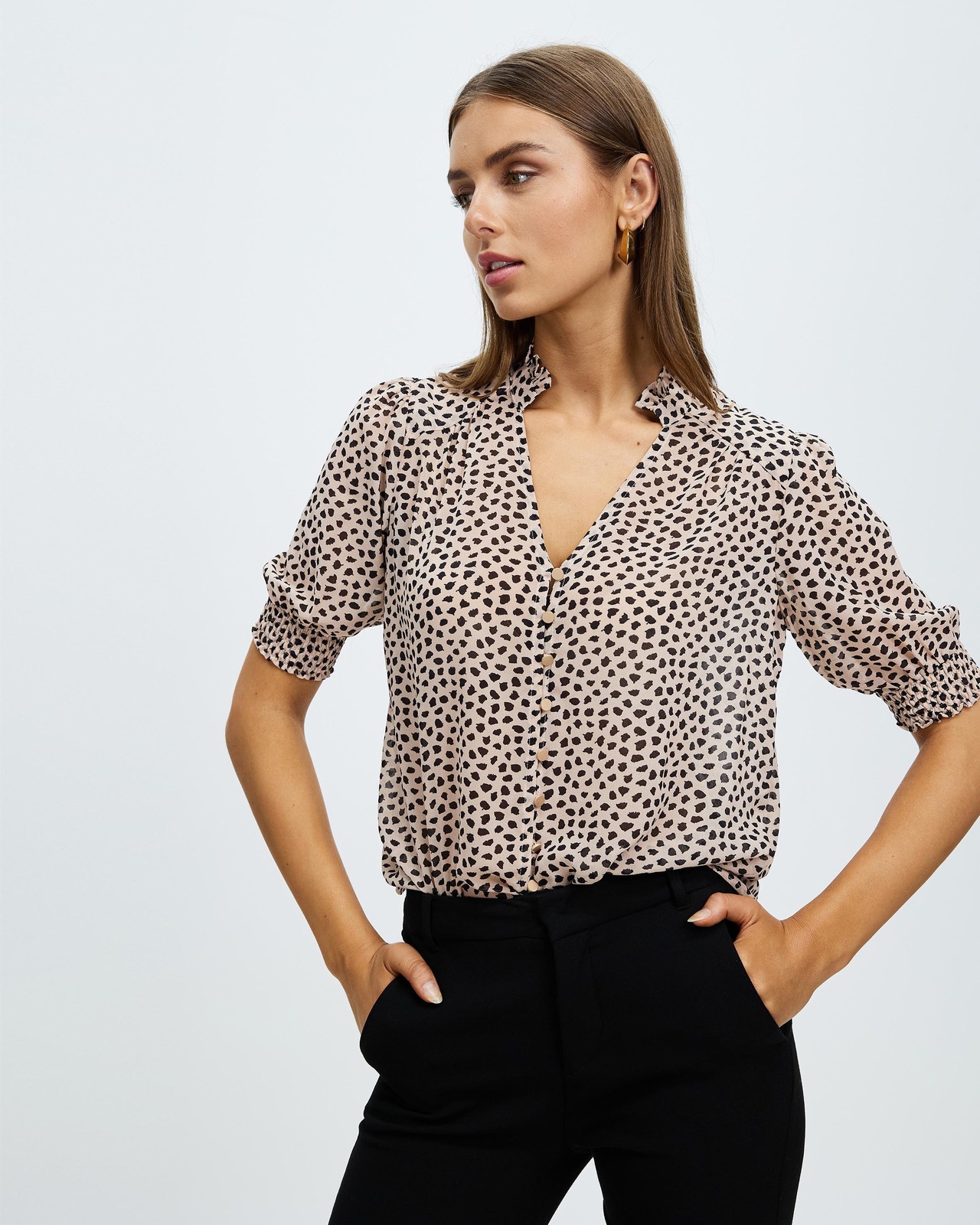 Brodie Puff Sleeve Blouse