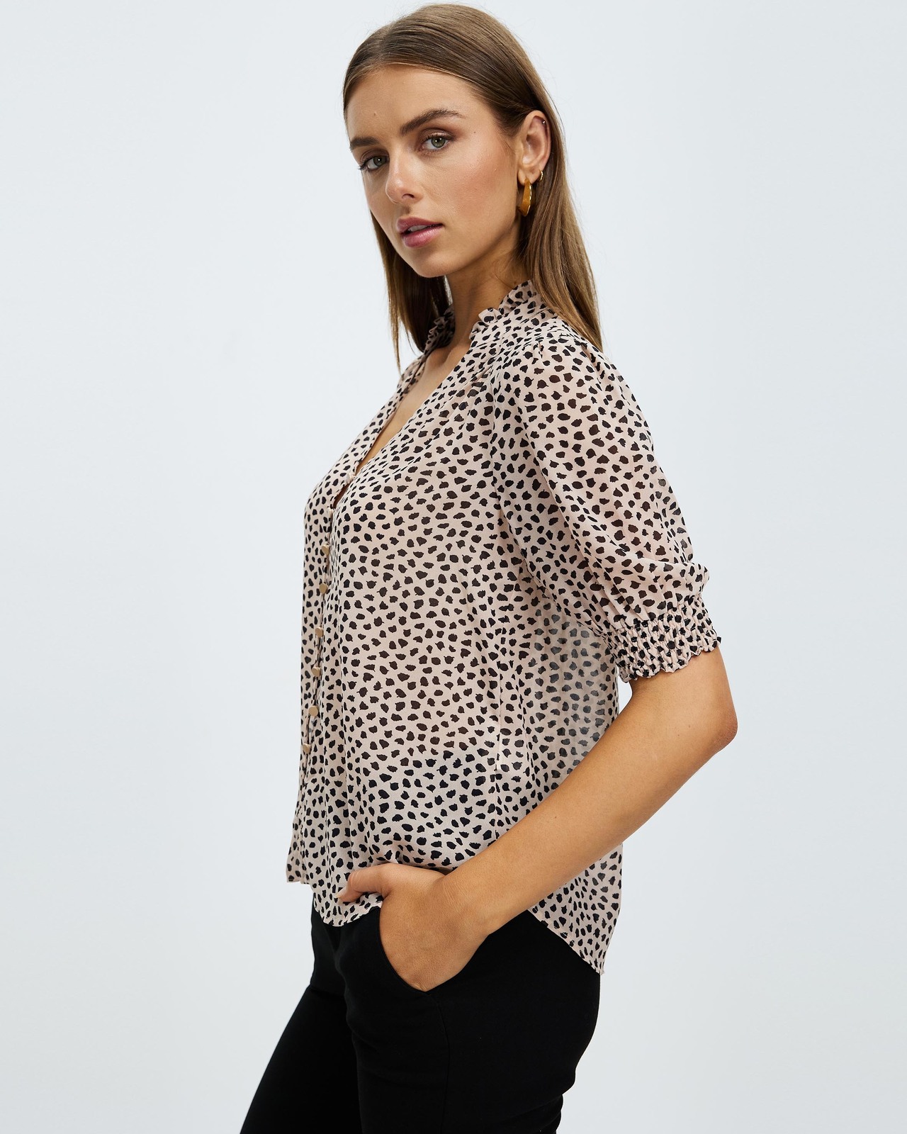 Brodie Puff Sleeve Blouse