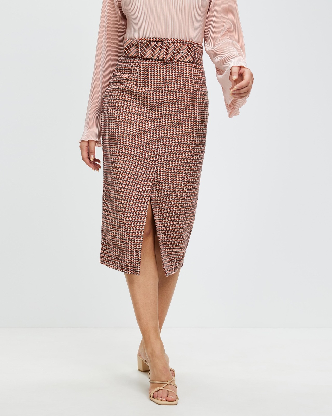 Briley Belted Midi Skirt
