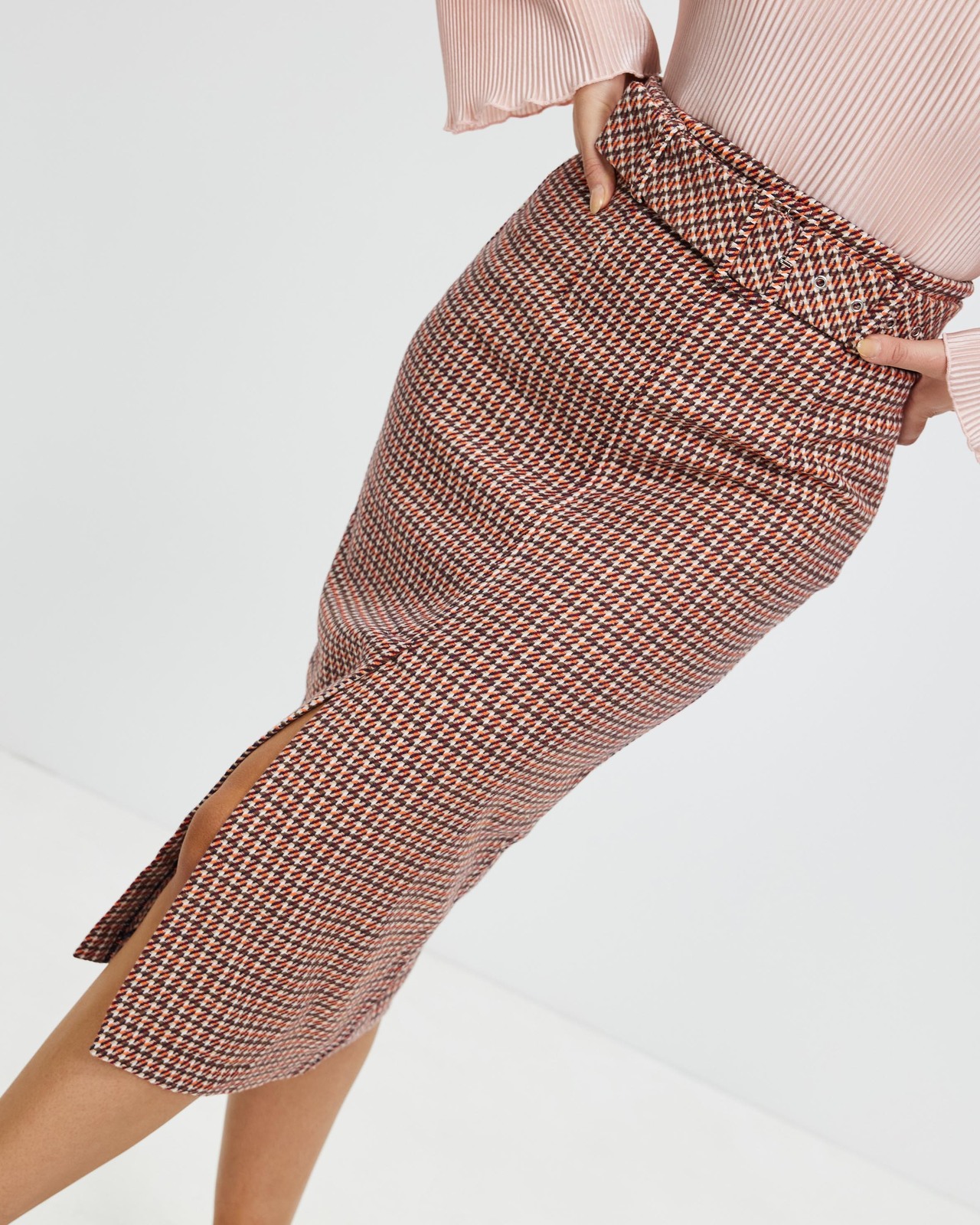 Briley Belted Midi Skirt