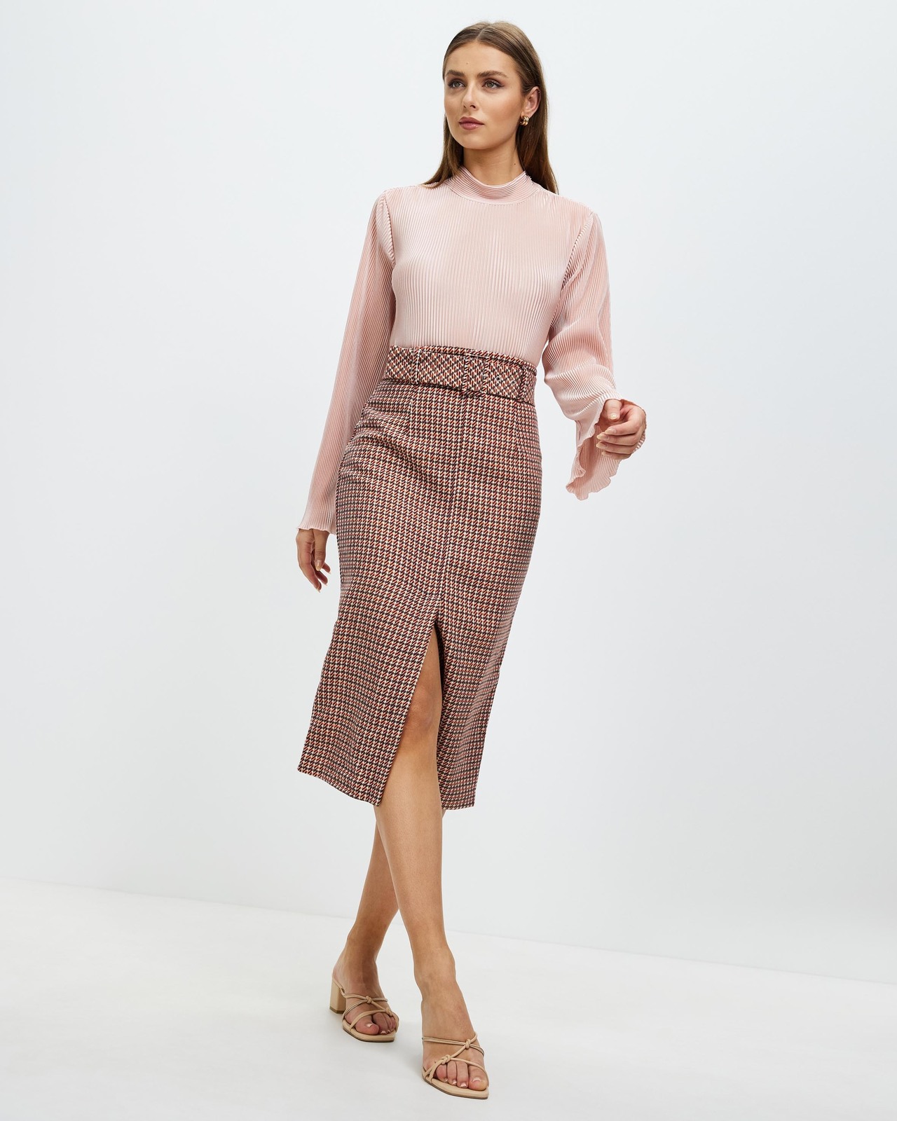 Briley Belted Midi Skirt