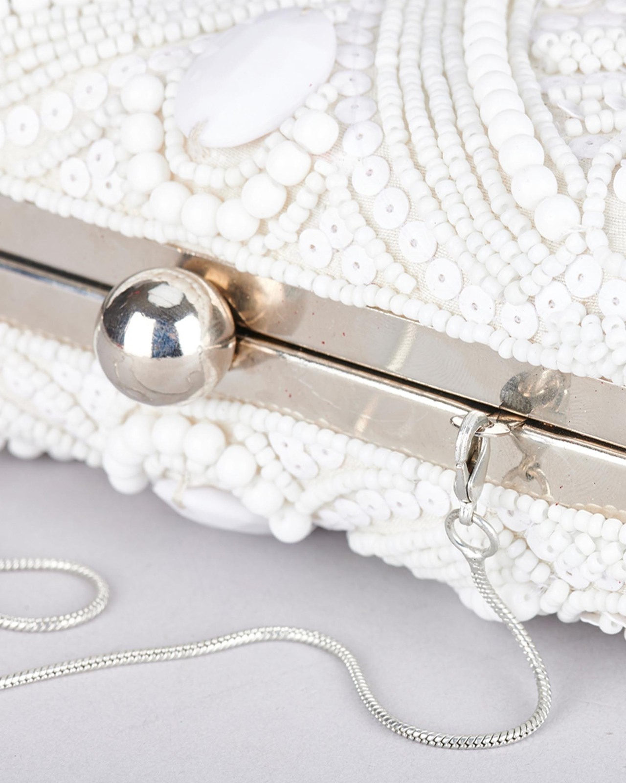 From St Xavier Beaded Lace Box Clutch AirRobe