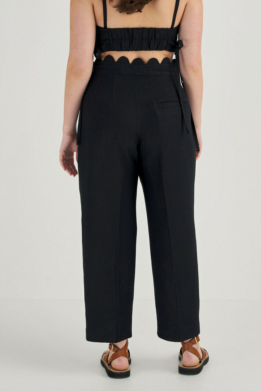 美品 akiki scallop scallop pants black 30%off】scallop scallop pants/black - akiki