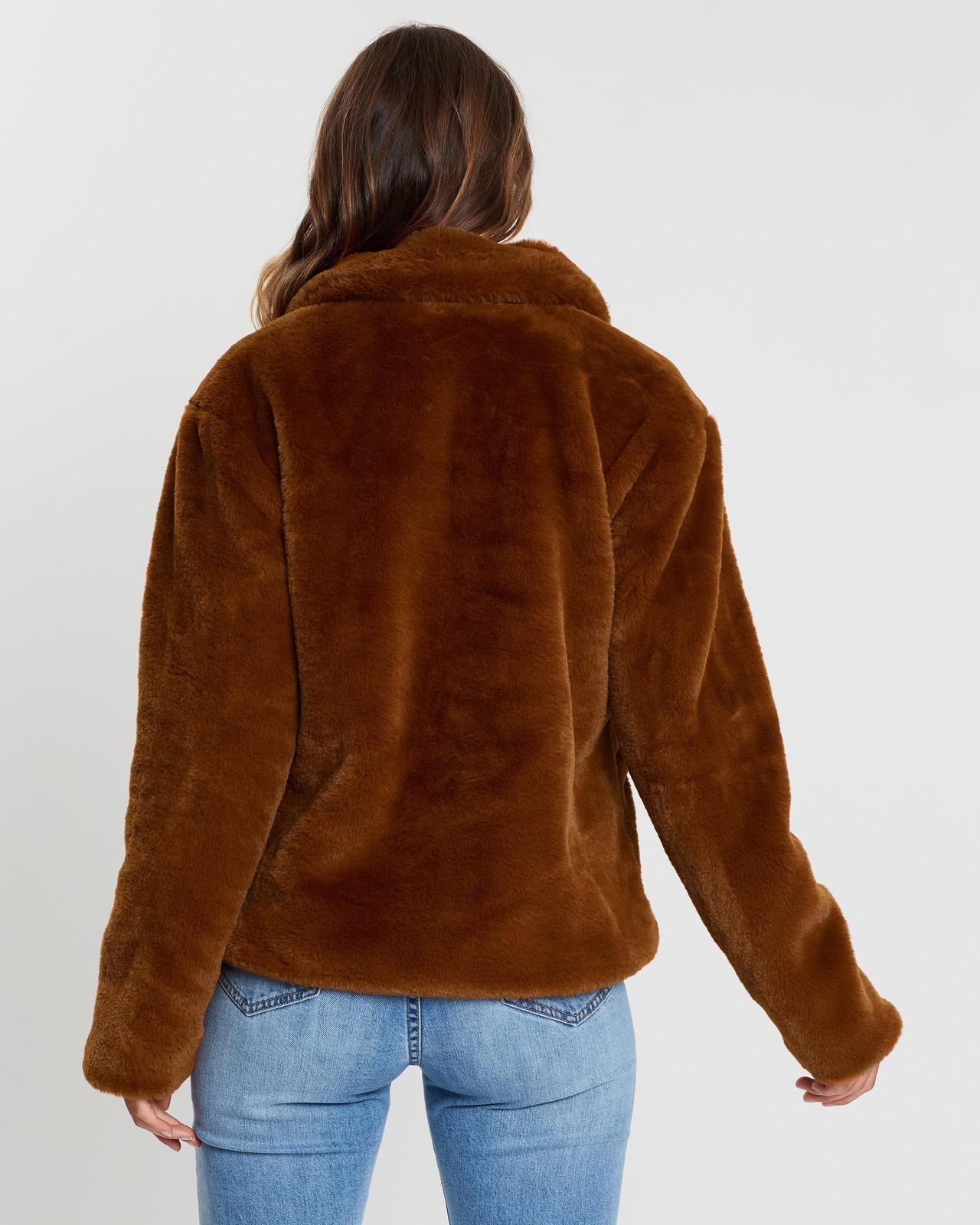 Jackie Zip Faux Fur Jacket