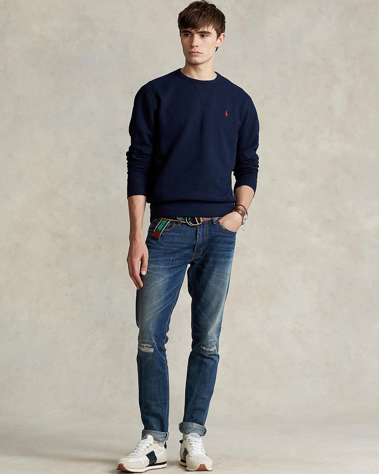 Embroidered Logo Sweater